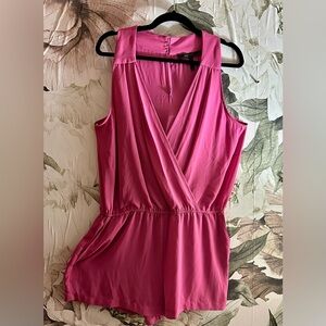 BCBGMaxAzria Pink Sleeveless Romper NWOT